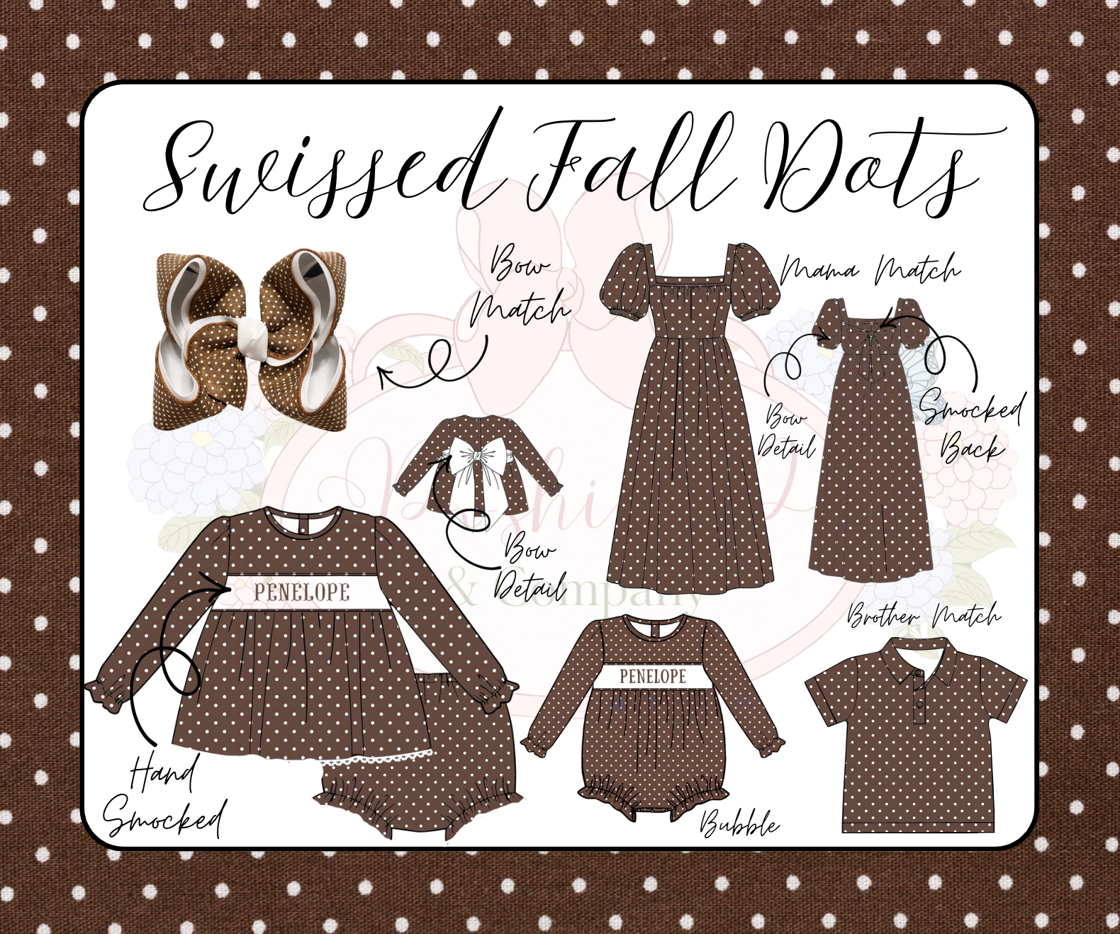 Swissed Fall Dots Mama Match