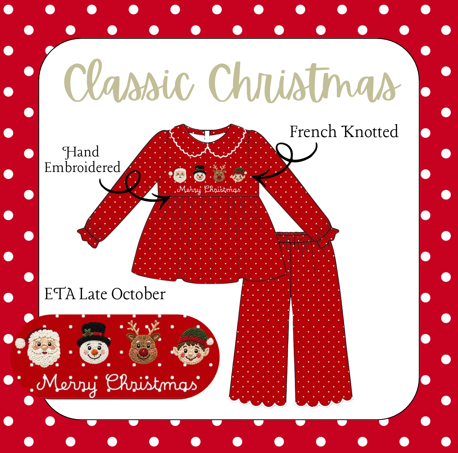 Classic Christmas Pant Set
