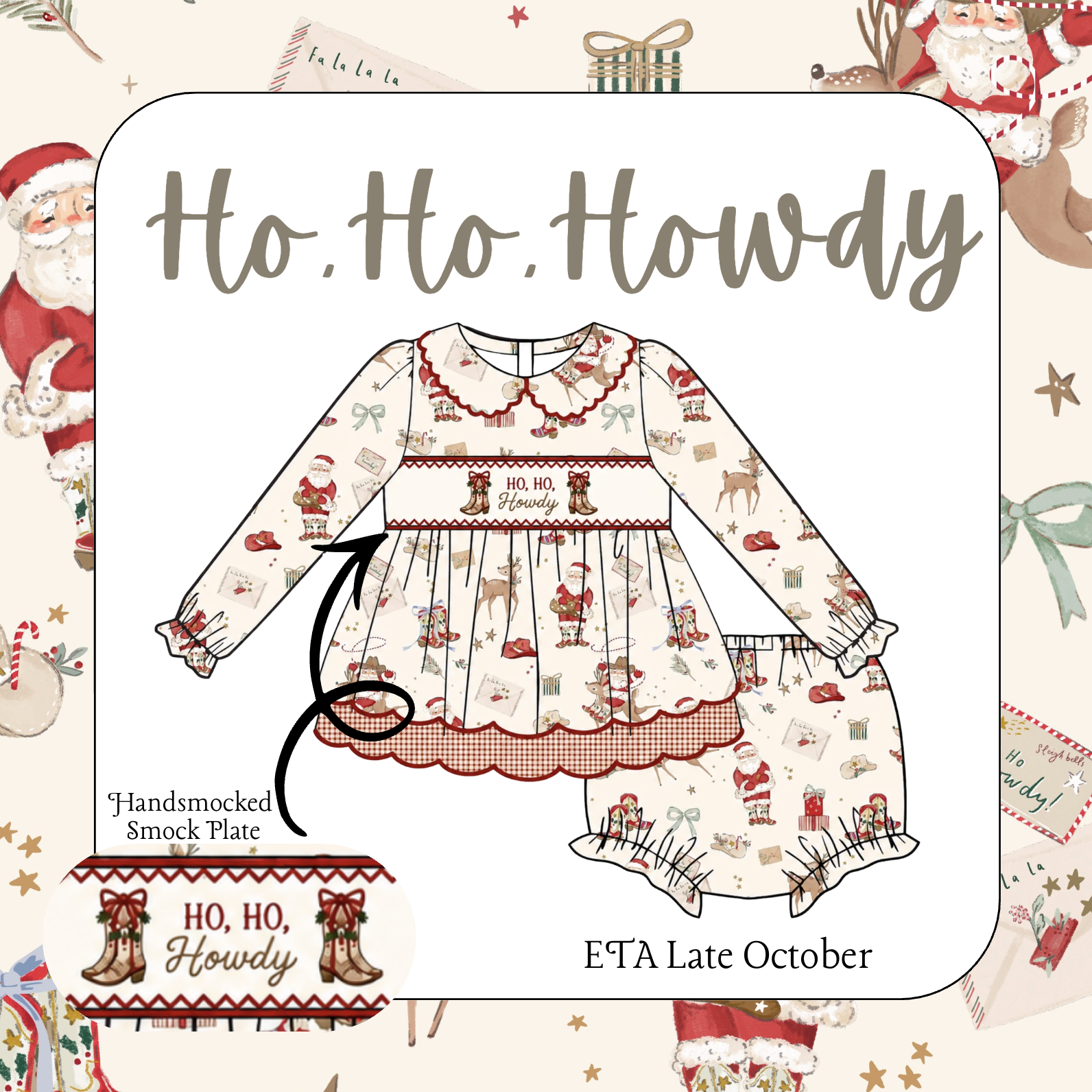Ho Ho Howdy Bloomer Set