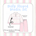 Girly Striped Winter Set