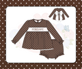 Swissed Fall Dots Bloomer Set
